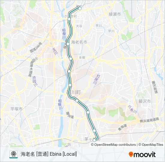 相模線 SAGAMI LINE 地下鉄 - メトロの路線図