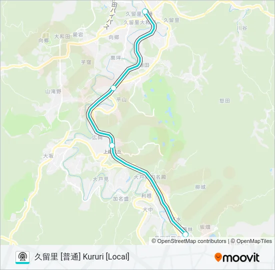 久留里線 KURURI LINE 地下鉄 - メトロの路線図