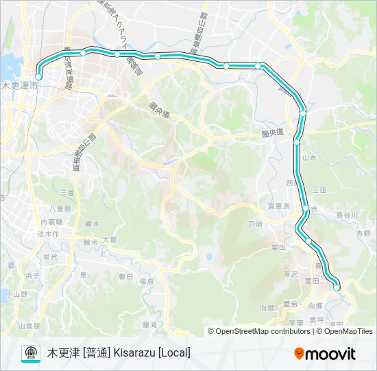 久留里線 KURURI LINE 地下鉄 - メトロの路線図