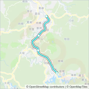 久留里線 KURURI LINE Metro Line Map