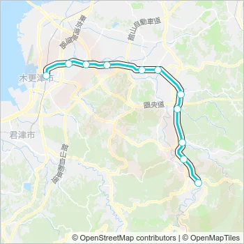 久留里線 KURURI LINE Metro Line Map