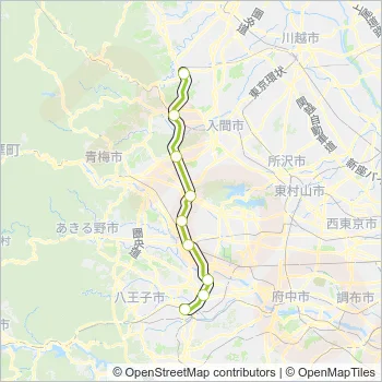 eriha  「8号線」 HACHIKO LINE Route: Schedules, Stops & Maps - Kawagoe [Local