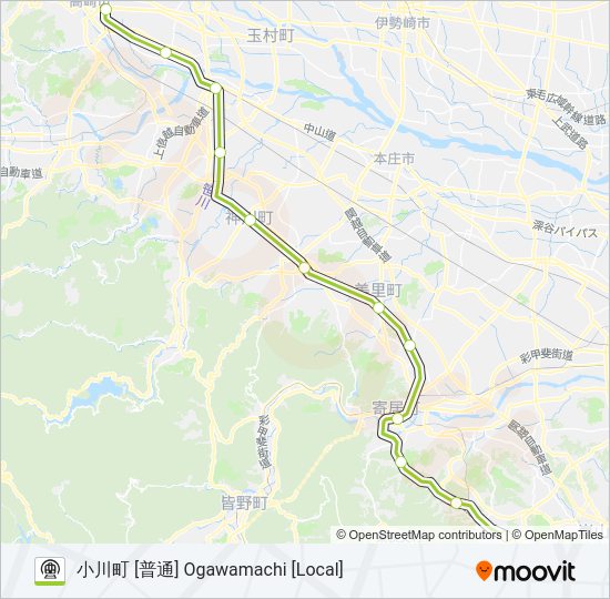 八高線 HACHIKO LINE Metro Line Map