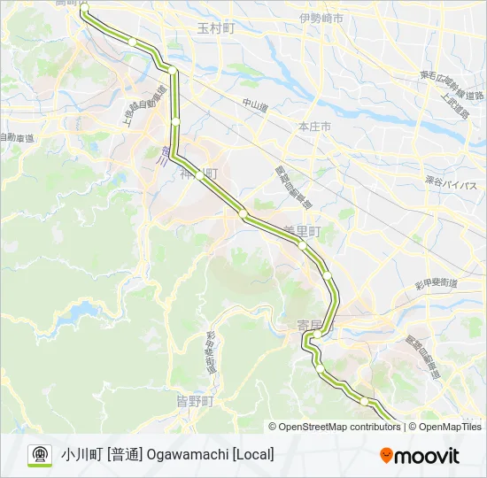 八高線 HACHIKO LINE Metro Line Map