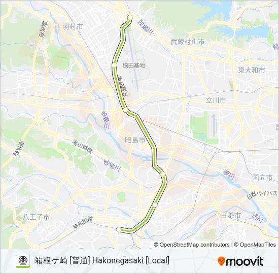 八高線 HACHIKO LINE Metro Line Map