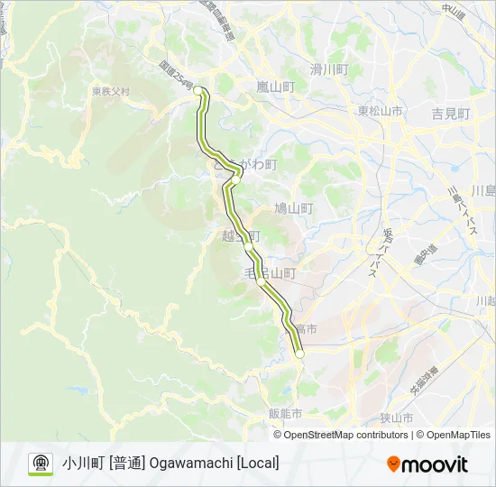八高線 HACHIKO LINE Metro Line Map