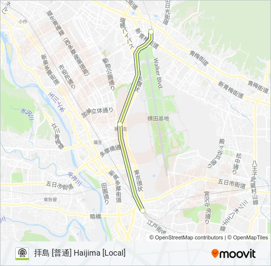 八高線 HACHIKO LINE Metro Line Map