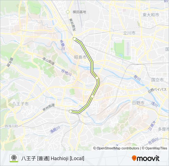 八高線 hachiko line Route: Schedules, Stops & Maps - 八王子 [普通] Hachioji ...