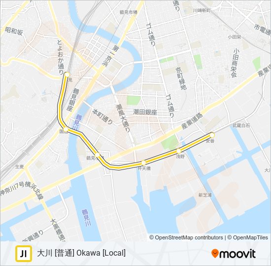 鶴見線 TSURUMI LINE 地下鉄 - メトロの路線図