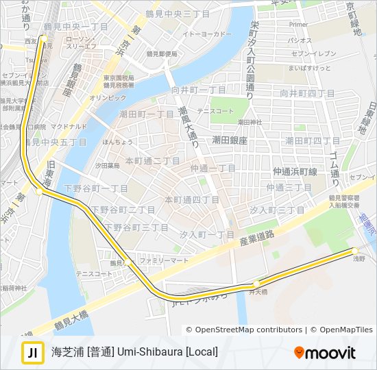 鶴見線 TSURUMI LINE 地下鉄 - メトロの路線図