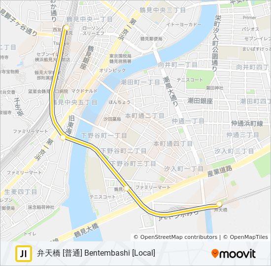 鶴見線 TSURUMI LINE 地下鉄 - メトロの路線図