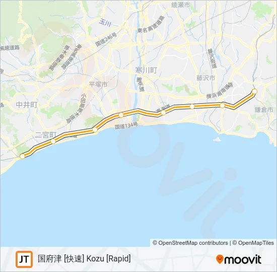 東海道線 TOKAIDO LINE Metro Line Map