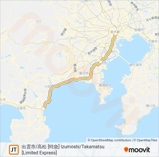 東海道線 TOKAIDO LINE Metro Line Map
