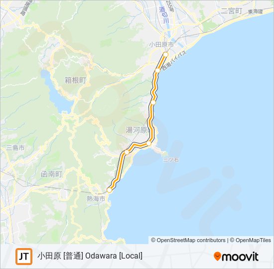 東海道線 TOKAIDO LINE metro Line Map