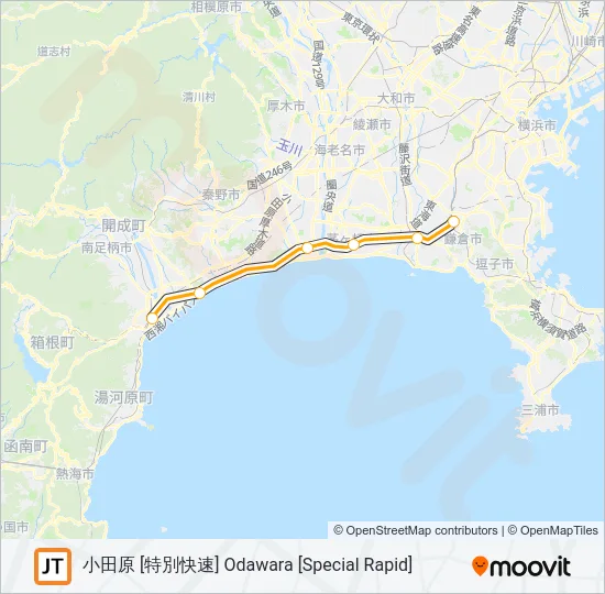 東海道線 TOKAIDO LINE Metro Line Map