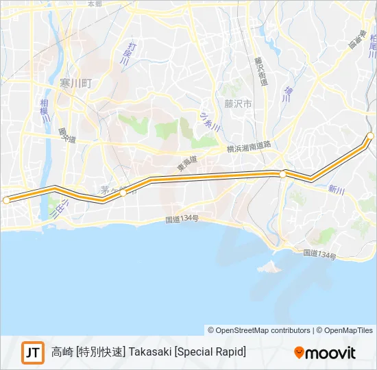 東海道線 TOKAIDO LINE Metro Line Map