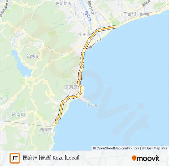 東海道線 TOKAIDO LINE Metro Line Map