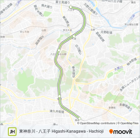 横浜線 YOKOHAMA LINE metro Line Map