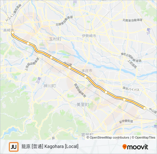 高崎線 TAKASAKI LINE 地下鉄 - メトロの路線図