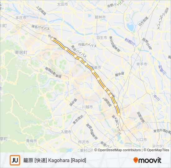 高崎線 TAKASAKI LINE 地下鉄 - メトロの路線図