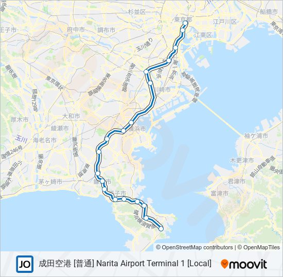 横須賀線 YOKOSUKA LINE metro Line Map