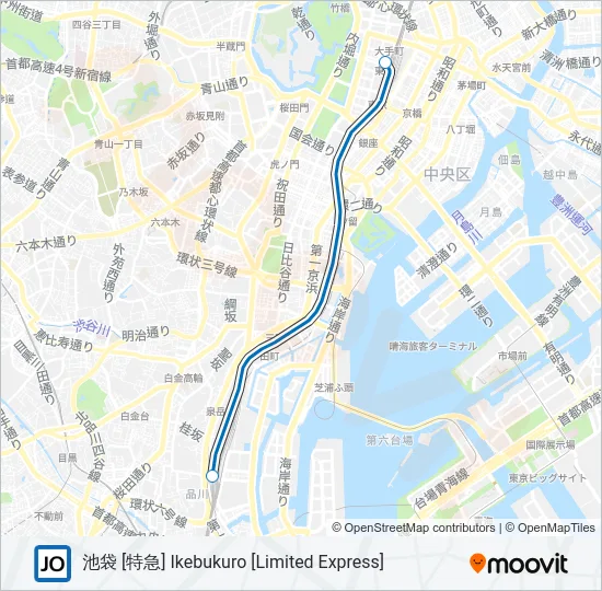 横須賀線 YOKOSUKA LINE Metro Line Map