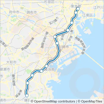 横須賀線 YOKOSUKA LINE Metro Line Map