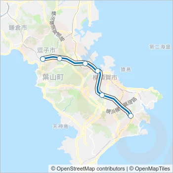 横須賀線 YOKOSUKA LINE Metro Line Map
