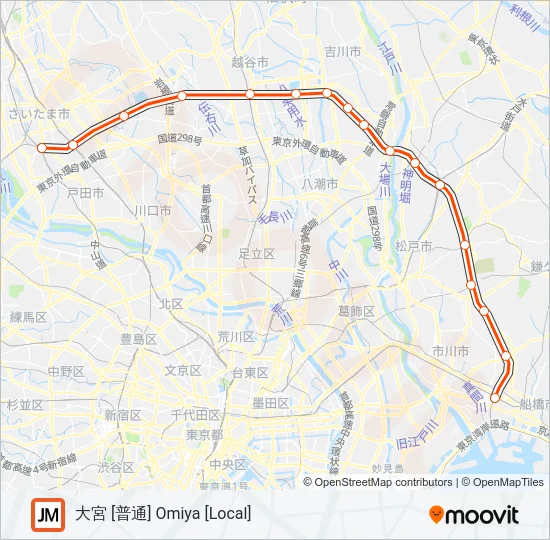 武蔵野線 MUSASHINO LINE 地下鉄 - メトロの路線図