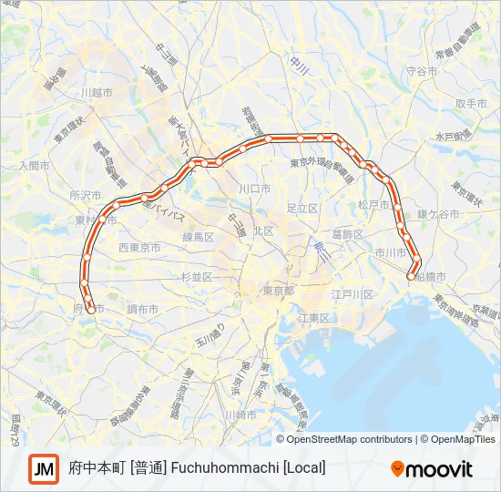 武蔵野線 MUSASHINO LINE 地下鉄 - メトロの路線図