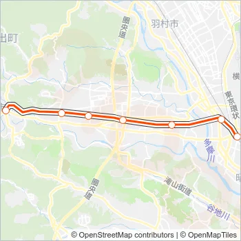 五日市線 ITSUKAICHI LINE Metro Line Map