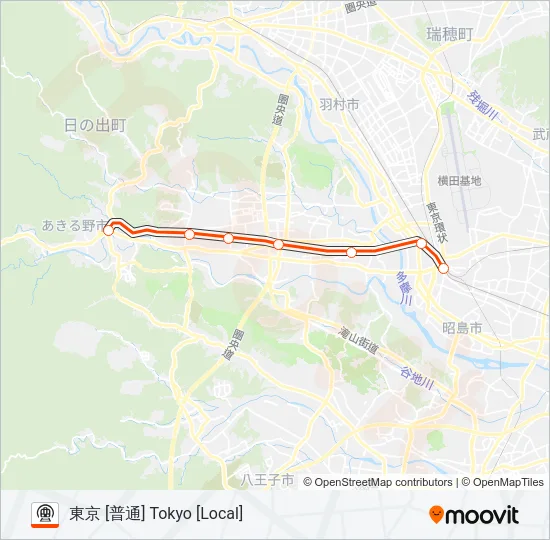 五日市線 ITSUKAICHI LINE 地下鉄 - メトロの路線図