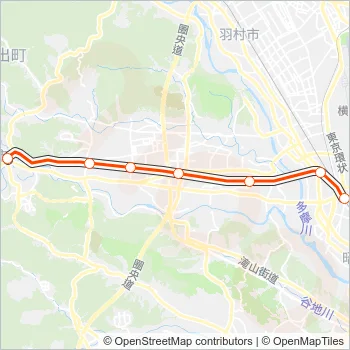 五日市線 ITSUKAICHI LINE Metro Line Map