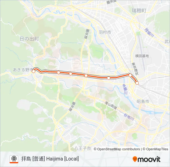 五日市線 ITSUKAICHI LINE 地下鉄 - メトロの路線図