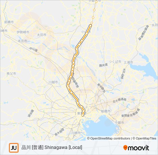 宇都宮線 UTSUNOMIYA LINE 地下鉄 - メトロの路線図