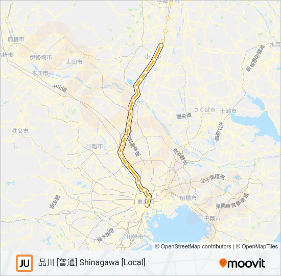 宇都宮線 UTSUNOMIYA LINE 地下鉄 - メトロの路線図