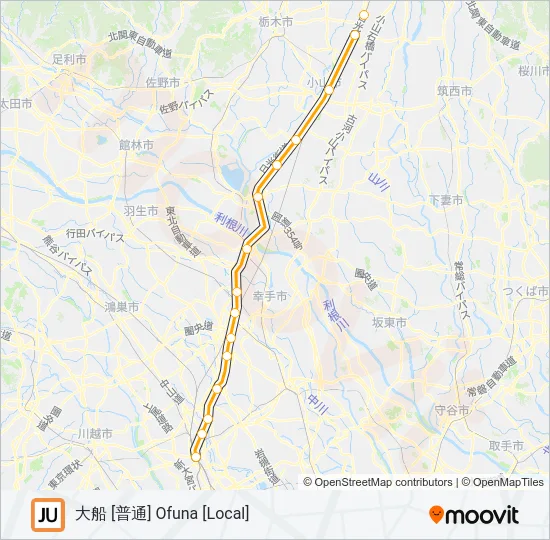 宇都宮線 UTSUNOMIYA LINE 地下鉄 - メトロの路線図