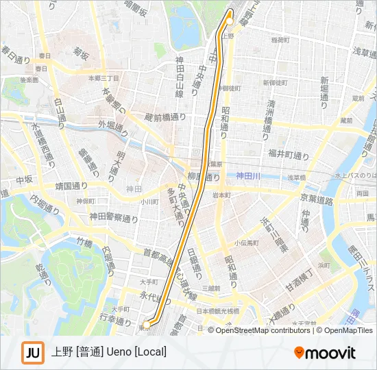 宇都宮線 UTSUNOMIYA LINE Metro Line Map