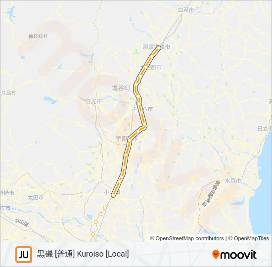 宇都宮線 UTSUNOMIYA LINE 地下鉄 - メトロの路線図