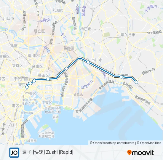 総武快速線 SOBU RAPID LINE 地下鉄 - メトロの路線図