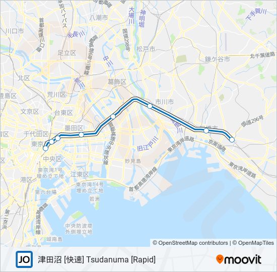 総武快速線 SOBU RAPID LINE 地下鉄 - メトロの路線図