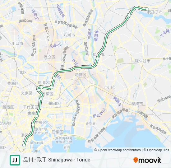 常磐線快速 JOBAN RAPID LINE Metro Line Map
