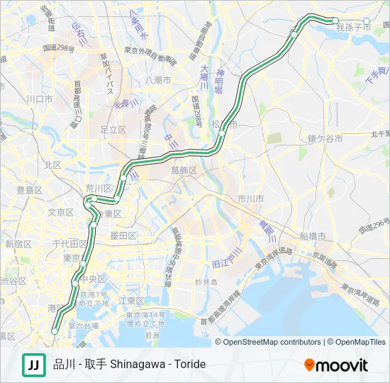 常磐線快速 JOBAN RAPID LINE Metro Line Map
