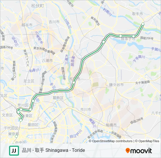 常磐線快速 JOBAN RAPID LINE Metro Line Map