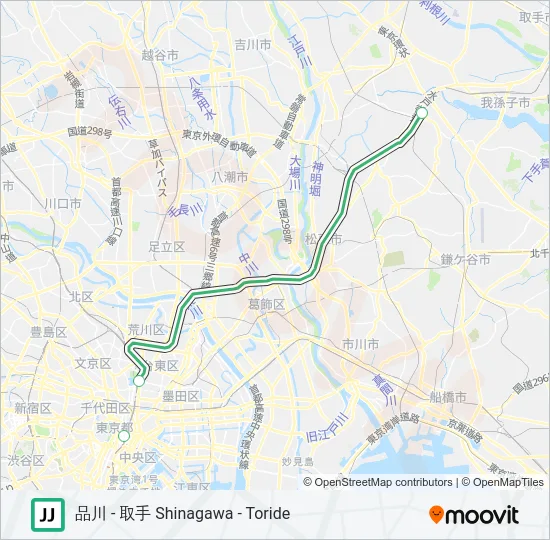 常磐線快速 JOBAN RAPID LINE Metro Line Map