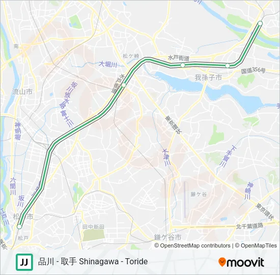 常磐線快速 JOBAN RAPID LINE Metro Line Map