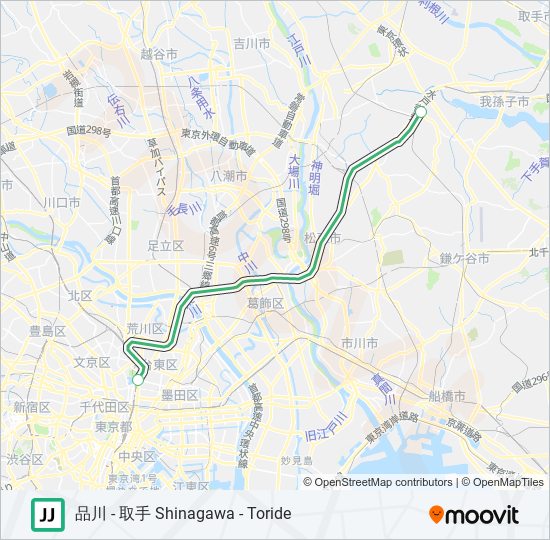 常磐線快速 JOBAN RAPID LINE metro Line Map