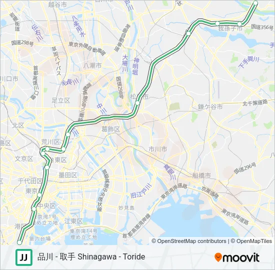常磐線快速 JOBAN RAPID LINE Metro Line Map