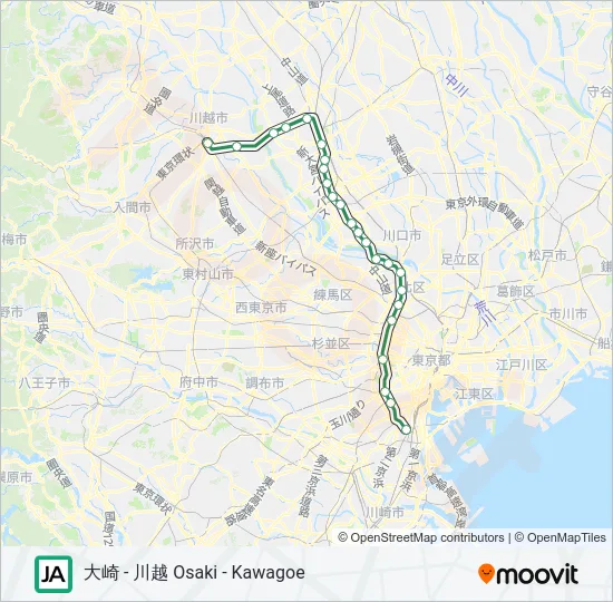 埼京線・川越線 SAIKYO-KAWAGOE LINE 地下鉄 - メトロの路線図