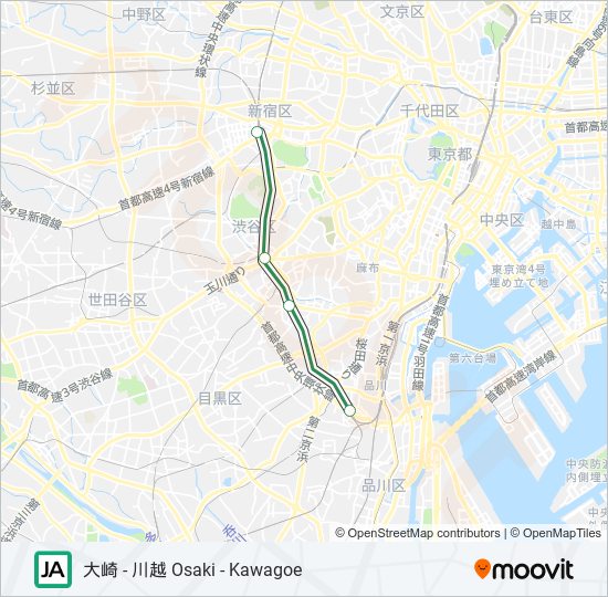 埼京線・川越線 SAIKYO-KAWAGOE LINE 地下鉄 - メトロの路線図